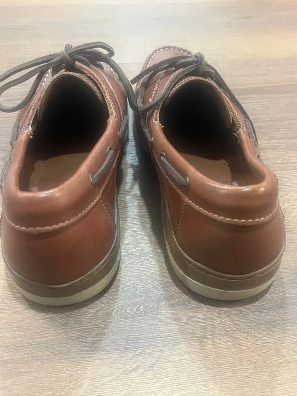 Allen Edmunds | Eastport brown leather boat shoes Men’s size 9 D summer EUC